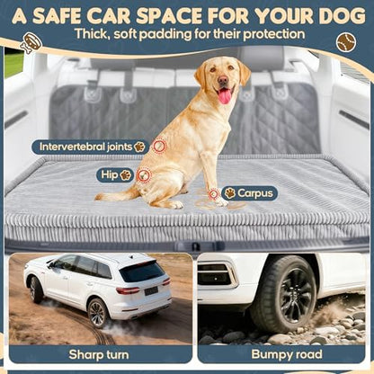 Loiion Dog Car Bed, Non-Slip Backseat Extender Pet Mat 50"x24.6"x2"