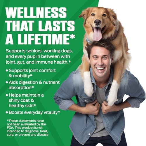 K10 Amino Acids for Dogs, All-in-One Dog Supplement, 30 Servings/Tub