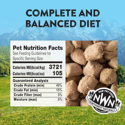 Northwest Naturals Freeze-Dried Chicken Cat Food - Bite-Sized Nibbles - Healthy, Limited, Human Grade Ingredients, All Natural, Proudly Made in USA, 11 Oz (Pack of 3)