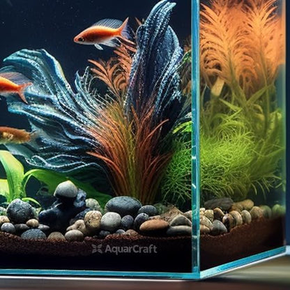 16 Gallon Rimless Aquarium, Ultra Clear Low Iron Cube Tank