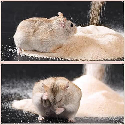 DR.DUDU 6.6lb Hamster Sand for Sand Bath, Hamster Cage Accessories(Beige)