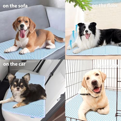 Dog Cooling Mat for Large Dogs, 30"x20" Memory Foam Pet Pad