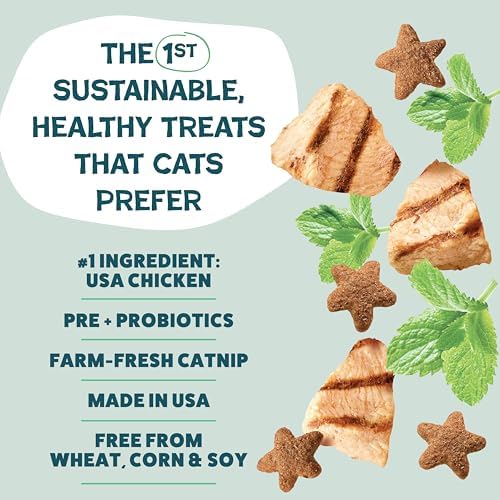Shameless Pets Crunchy Cat Treats - Catnip N Chill, 3-Pk
