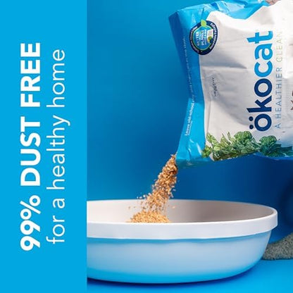 ökocat Original Natural Wood Clumping Cat Litter, Odor Control 26 lbs