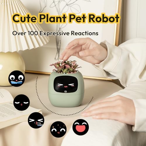 Ivy Interactive AI Desk Companion & Smart Plant Pet Indoor Planter Mint