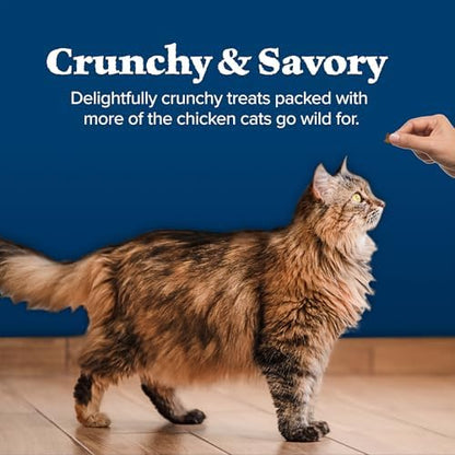 Blue Buffalo Wilderness Tasty Salmon Crunchy Cat Treats, Grain-Free, 12 oz