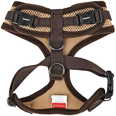 Puppia Authentic RiteFit Harness with Adjustable Neck, X-Large, Beige