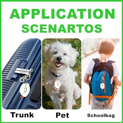 BORKUANA PU Leather Keychain Holder Protective Case Compatible with AirTag