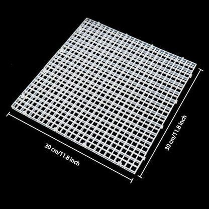 Aquarium Fish Tank Bottom Isolation 8 Pcs, Plastic Egg Crate