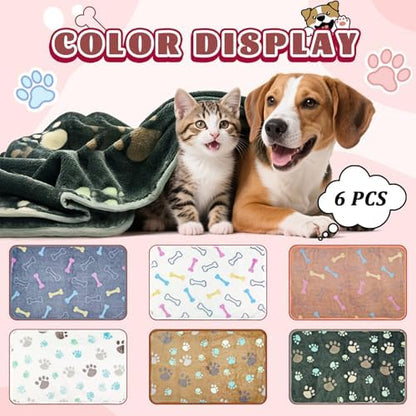 YedsIntu 6 Pcs Washable Guinea Pig Blankets Absorbent Small Animal Fleece Bedding Cage Liners Reusable Pet Pee Pad Sleep Mat Pad Cover for Hamster Ferret Rabbit Chinchilla Hedgehog (Grey, 20" x 30")
