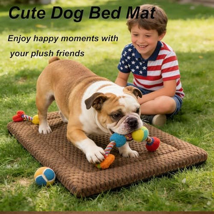 Dog Bed Mat - Reversible Dog Crate Bed Mats, Soft & Breathable Kennel Pad, Durable Crate Bed for Small Medium Large Dogs & Cats
