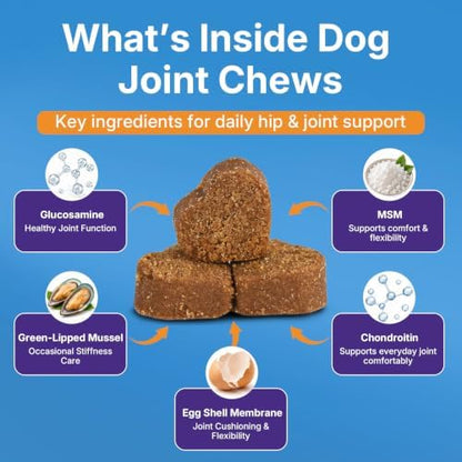 Dog Joint Supplement, Hip and Joint Supplement with Glucosamine Chondroitin