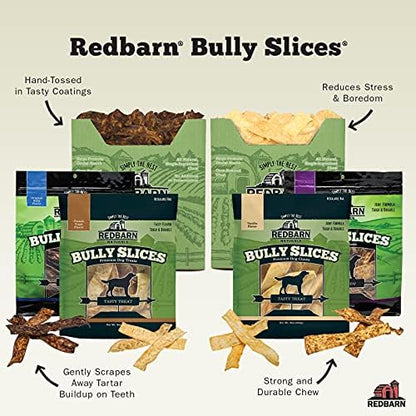Redbarn Bully Slices for Dogs, Highly Palatable, Long-Lasting Natural Dental Treats with Functional Ingredients, 9 oz. (Pack of 3) - French Toast