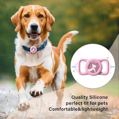 Waterproof AirTag Holder for Dog Collar, Soft Slide-On Dog AirTag Holder