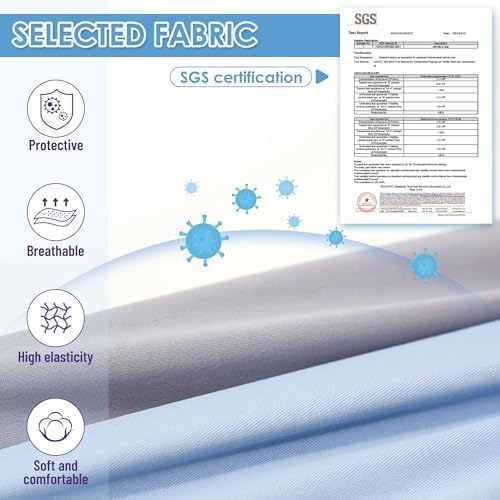 cyeollo 2pack Dog Onesie for Surgery Recovery Suit for Female Male Dogs Breathable Pet Bodysuit After Surgery for Spay, Neuter, Post Surgical Recovery Onesie Shirt for Large Dogs, Blue & Grey, XXL
