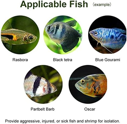 Yosoo Health Gear Clear Acrylic Fish Breeding Isolation Box, 30x10x10cm