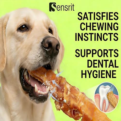 Chicken Wrapped Sweet Potato Dog Treats - 10 Oz (285g) Natural Jerky Treats, High Fiber Sweet Potato Core Wrapped in Real Chicken Breast, Healthy Training Rewards for All Dogs