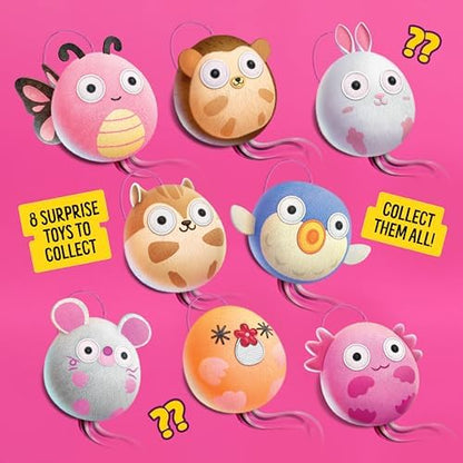 Bonkers Surprise Catnip Flavor Cat Treats, 60g Egg Case with Blind Box Cat Toy (1 of 8 Collectible Toys)