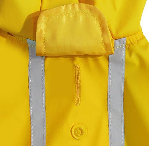 Best Pet Supplies - Voyager Waterproof Dogs Rain Poncho - Yellow - Large, Chest: 25" ~ 30" (253-YW-L)