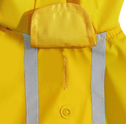 Best Pet Supplies - Voyager Waterproof Dogs Rain Poncho - Yellow - Large, Chest: 25" ~ 30" (253-YW-L)