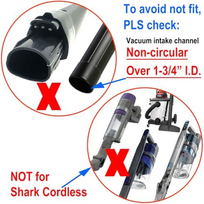 Dog Brush Compatible with Shark Bissell Corded Vacuums, Navigator NV360 Rotator NV501 Rocket HV301 Stratos Series, Pet Hair Shedding Grooming Tool with Long Extension Hose and Adapters