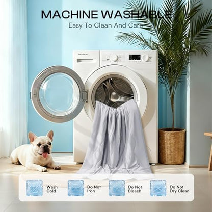 Luciphia Cooling Dog Blanket, Q-MAX>0.5 Pet Throw for Couch, Crate & Bed