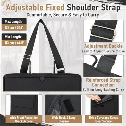 Horse Bridle Bag, 600D Oxford Waterproof Tack Organizer with 3prong Hook