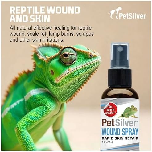 PetSilver Reptile Wound Spray, Skin Repair, Silver Snake Spray, 2 fl oz