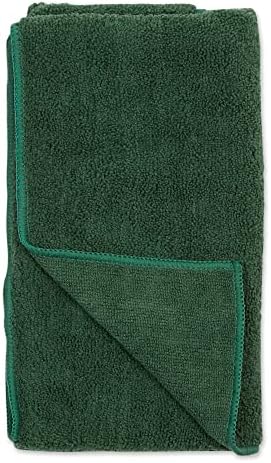 Bone Dry Pet Grooming, Embroidered Microfiber Towel Drying Collection, 15x30, Hunter Green