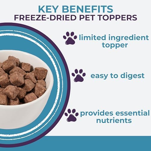 Momentum Carnivore Nutrition Freeze-Dried Gut Health Topper for Dogs & Cats – Turkey Gizzard, Raw Goat Milk, Ginger & Dandelion Root – 3 oz Bag