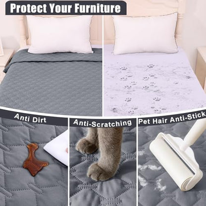 Smiry Waterproof Dog Bed Cover Blanket, Reversible Pet Blanket