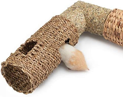 Niteangel Creative & Composable Hamster Tunnel: Edible Seagrass & DIY Tube