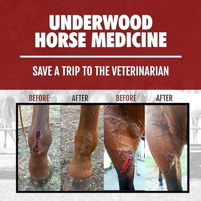 Horse Wound Spray Refill Bottle with Trigger, 16 oz, No-Sting Wound Care