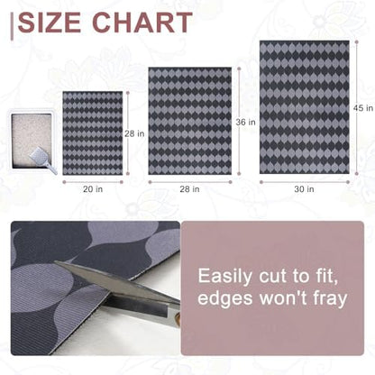 BEAUTYZOO Cat Litter Mat, 32" x 45" Large Litter Trapping Mat, Waterproof