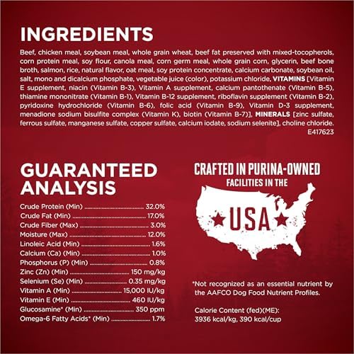 Purina ONE True Instinct Dry Dog Food, Real Beef & Salmon, 27.5 lb Bag