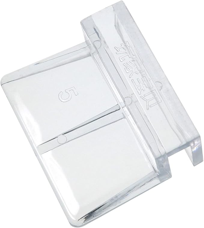 MEETOOT 4pcs Acrylic Fish Tank Bracket - 5mm Aquarium Support Tools, Clear Glass Cover Clip Holder