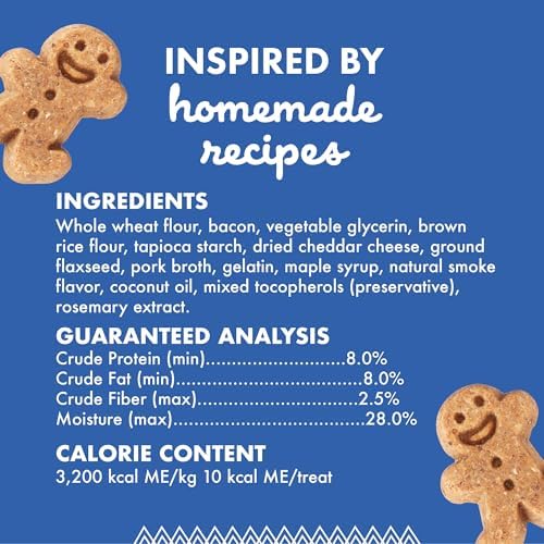 Buddy Biscuits Softies Soft & Chewy Dog Treats, Bacon & Cheese, 20 oz. Pouch
