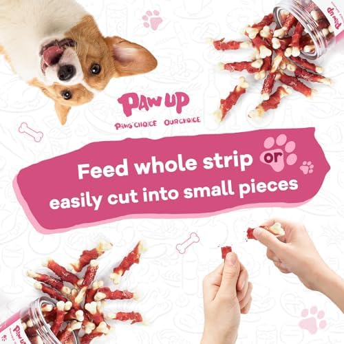 PAWUP Duck Wrapped Bones Dog Treats, 12.5 oz