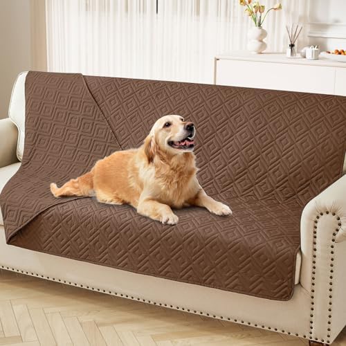 hyha Waterproof Reversible Dog Blanket, Pet Blanket for Sofa Couch