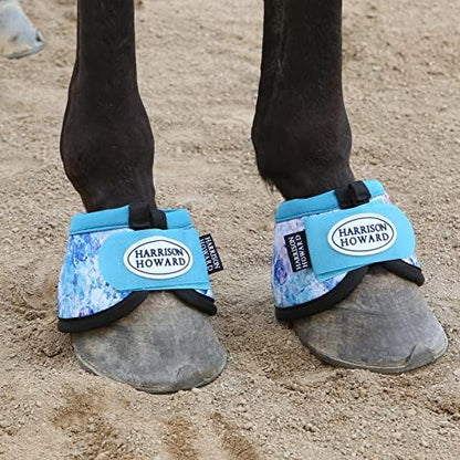 Harrison Howard Horse Bell Boots Overreach Bell Boots No-Turn Bell Boots for Horse-Durable Protective Hoof Boot