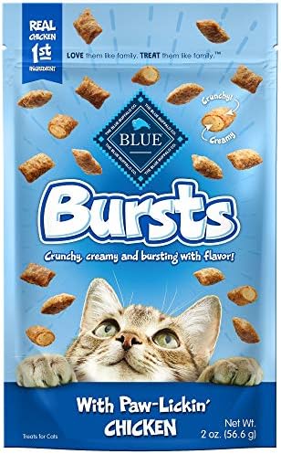 Blue Buffalo Bursts Chicken Crunchy & Creamy Cat Treats, 2 oz, 6 ct