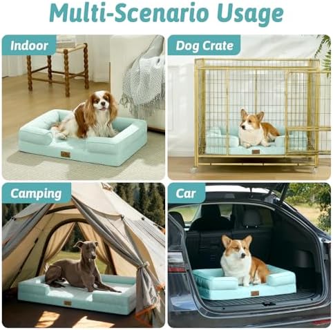 COZY KISS Orthopedic Dog Cooling Bed for Medium Small Dogs, 30x20 inch