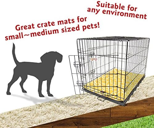 30" Fusion Yellow Crate Dog Bed Mat By Majestic Pet Products
