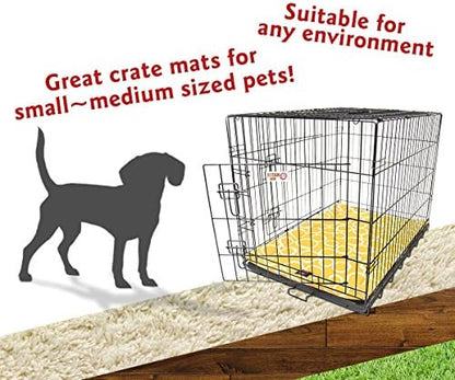 30" Fusion Yellow Crate Dog Bed Mat By Majestic Pet Products