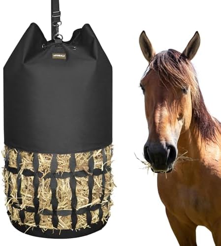 Hay Bags for Horses, Cylindrical Slow Feed Hay Bag