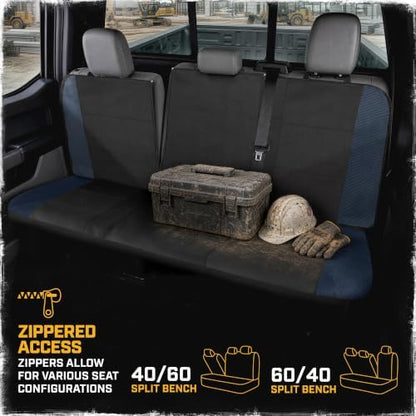 CAT MeshFlex Seat Covers Full Set for Full-Size Pickup Trucks Only - Blue