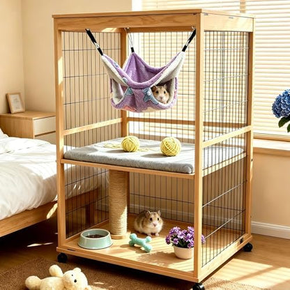 Guinea Pig Hammock for Cage 13.3X13.3,Sugar Glider Hammock,Reusable