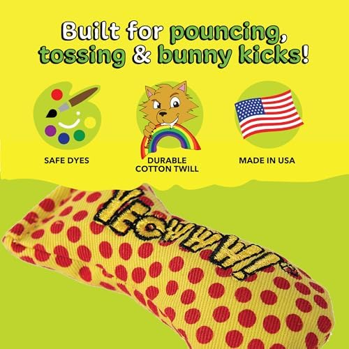 Yeowww! Catnip Stinkies Catnip Sardine Cat Toy - Dots, 3 in Fish Toy For Cats, 100% Stuffed with Premium Organically Grown, Made in USA