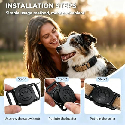 GPS Dog Tracker Collar (iOS & Android), No Monthly Fee Pet Activity Tracker