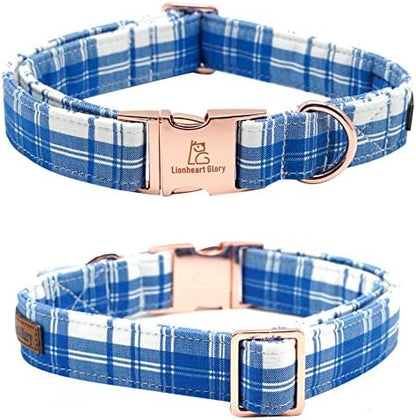 Lionheart glory Dog Collar, Boy Dog Collar Bowtie Blue Adjustable Dog Bowtie Collar Bows Dog Collar for Medium Dogs